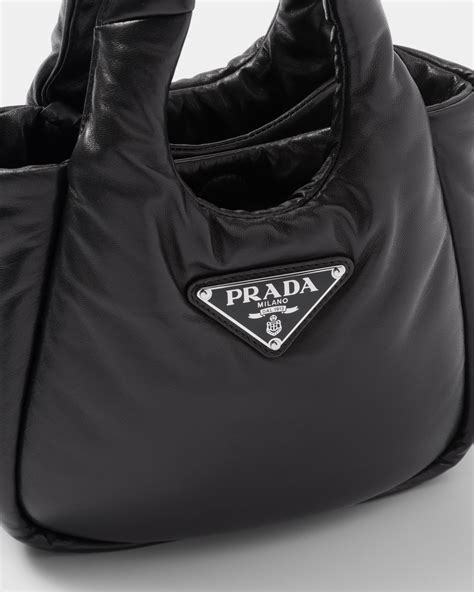 changing bag prada|Prada soft leather bag.